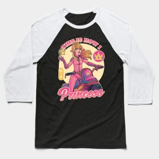 How I Princess - Powerful Video Game Biker Baseball T-Shirt